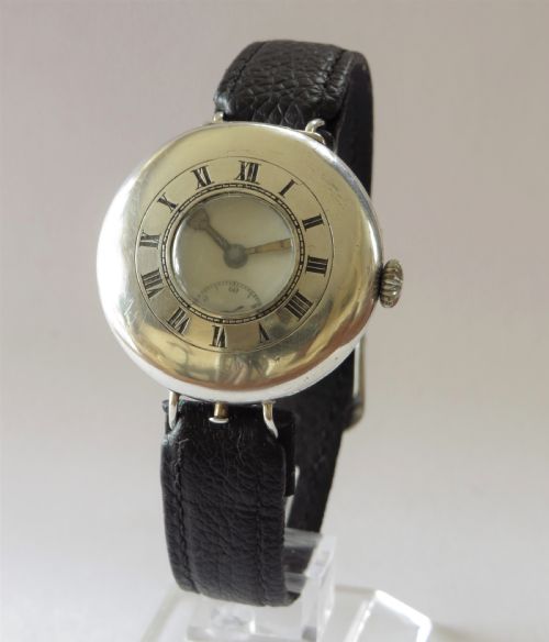 Gents Ww1 Silver Trench Watch