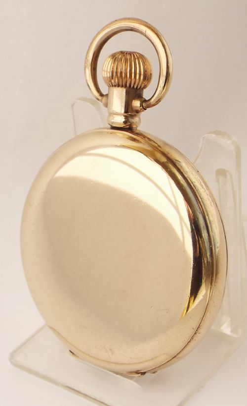 fig 2. Antique 1920s Swiss full hunter pocket watch.