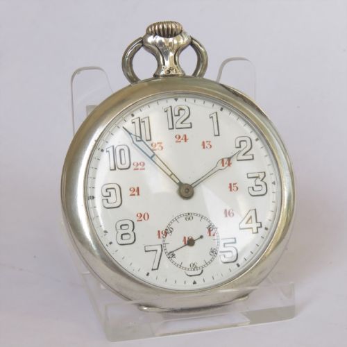 fig 2. Antique silver Tribaudeau religious pocket watch