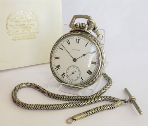 Antique Waltham Pocket Watch and Chain