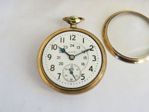 fig 1. 1920 Elgin B W Raymond railroad pocket watch