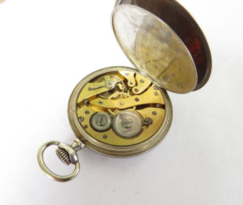 fig 2. Art Deco silver niello cased pocket watch
