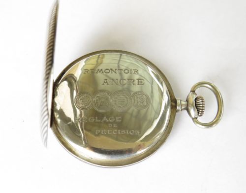 fig 3. Art Deco silver niello cased pocket watch