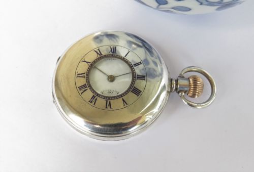 1913 Silver Coventry Astral Hunter Pocket Watch