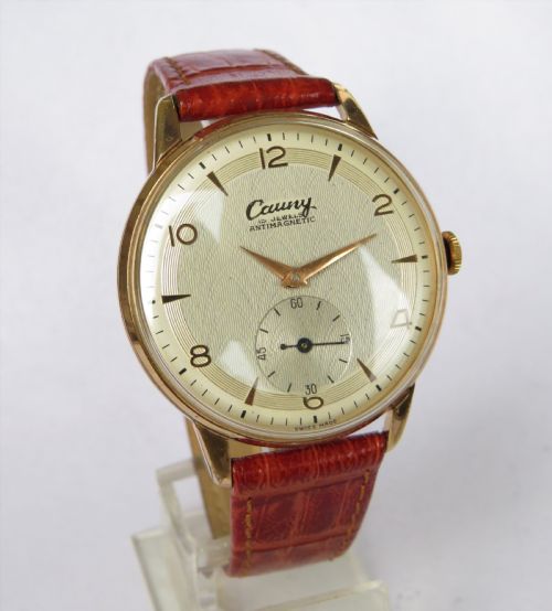 fig 1. Gents large 1950s Cauny wrist watch