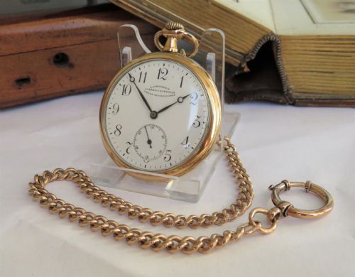 Longines Pocket Watch and Chain, Cuervo Y Sobrinos