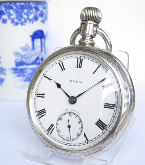 1920s Silver Elgin Pocket Watch