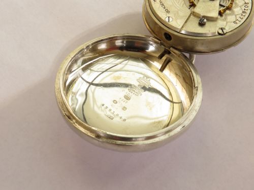 fig 2. 1920s silver Elgin pocket watch