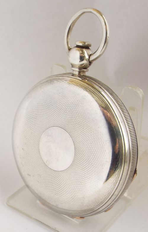fig 1. An antique 1877 silver Waltham pocket watch.