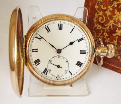 Antique Buren Full Hunter Pocket Watch.