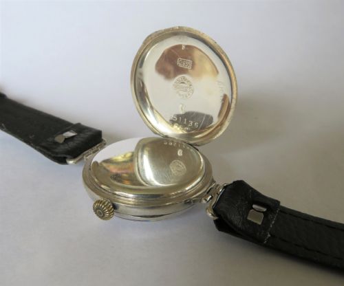 fig 3. Gents WW1 silver Zenith watch from Favre Leuba