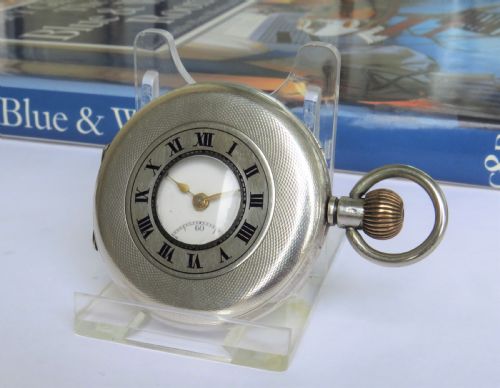 Silver Buren Half Hunter Pocket Watch, 1924