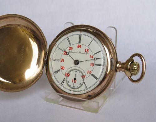 Antique Hampden Full Hunter Pocket Watch, 190