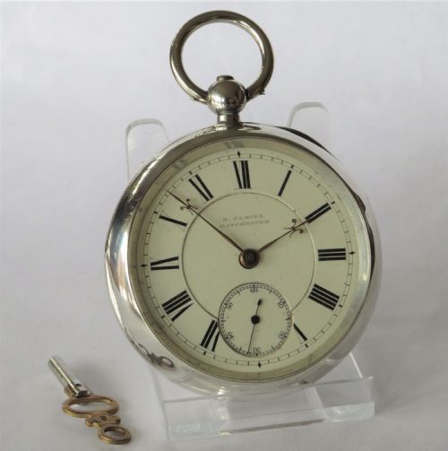 fig 4. Antique silver H Samuel pocket watch, 1896
