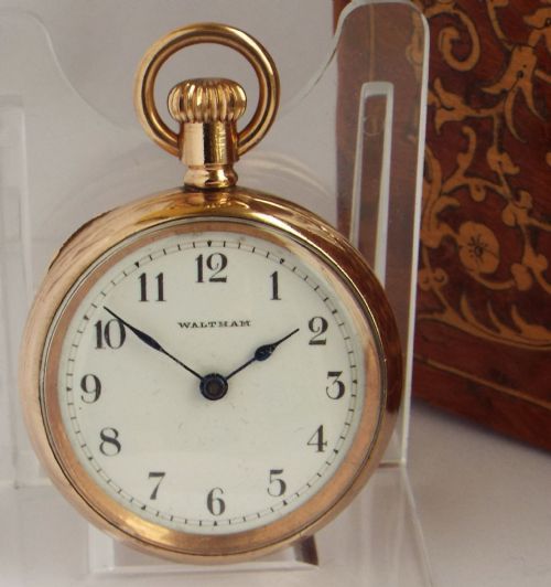 A Ladies Antique Gold Filled Waltham Fob Watch.