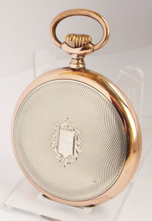 fig 1. Antique 1920s patria silver pocket watch.