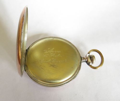 fig 3. Silver antique Thommen Revue pocket watch, c1910s