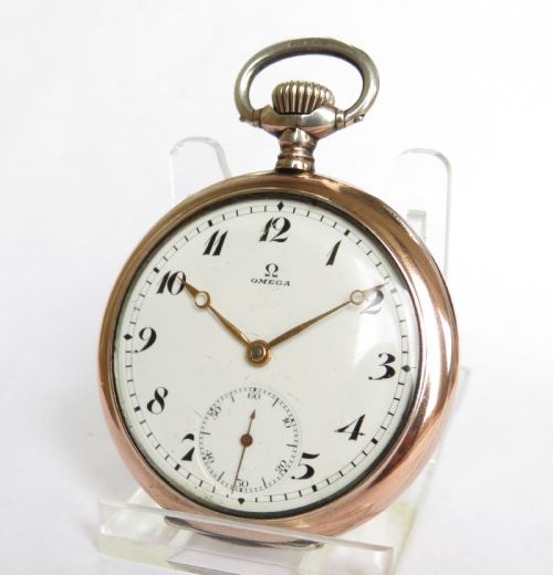 Antique Silver Omega Pocket Watch, C1915
