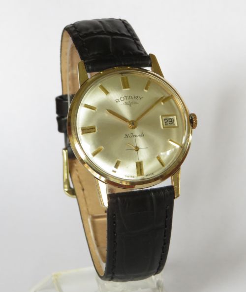 Gents 9ct Gold Rotary Wrist Watch, 1964