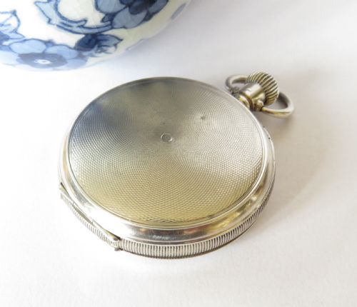 fig 3. Silver Waltham full hunter pocket watch