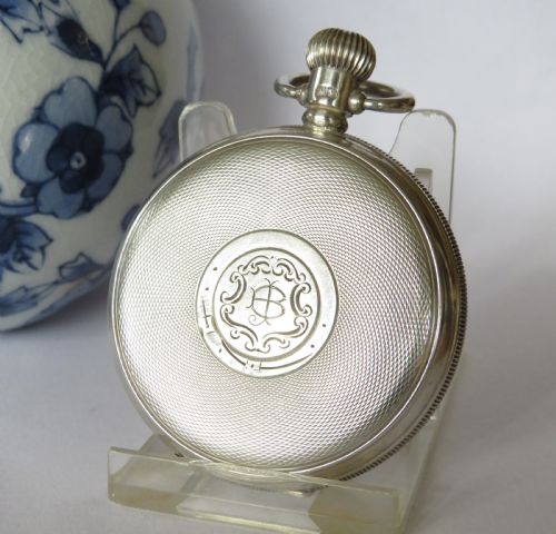 fig 4. Silver Waltham full hunter pocket watch
