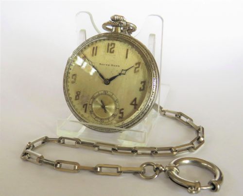 1920s South Bend Pocket Watch & Chain
