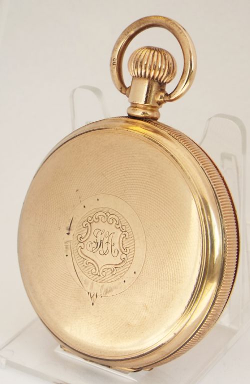 fig 1. A vintage 1930s Cyma full hunter pocket watch originally retailed by Angus & Coote Sydney. 