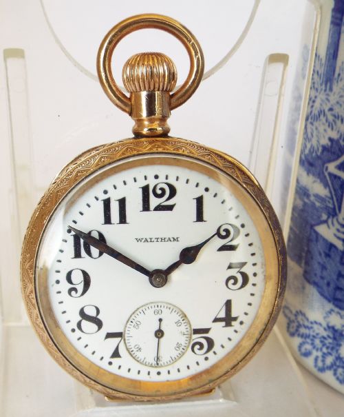 Antique 1906 Waltham Fob Watch .
