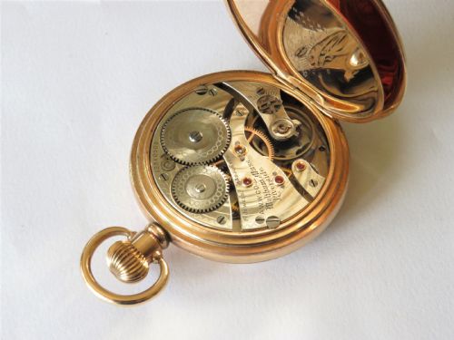 fig 1. Antique Waltham Riverside full hunter pocket watch