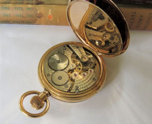 fig 1. 1920s Cyma full hunter pocket watch