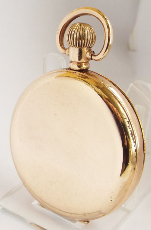 fig 1. Antique 1920s Swiss full hunter pocket watch.