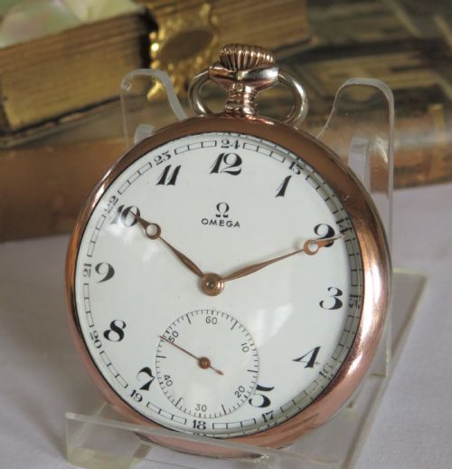 Silver Omega Pocket Watch, Circa 1940