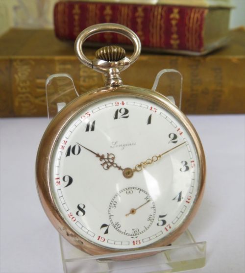 fig 1. Antique Longines pocket watch, 1928