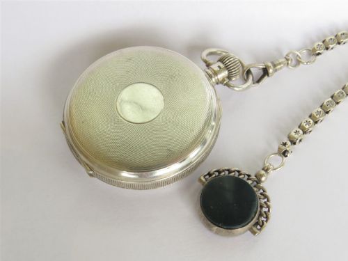 fig 2. 1930s silver Limit pocket watch and chain.