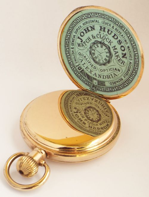 fig 3. 1920s Cyma Admiral full hunter pocket watch. 