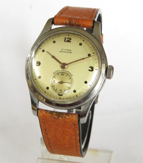 Gents 1940s Cyma Watersport Wrist Watch