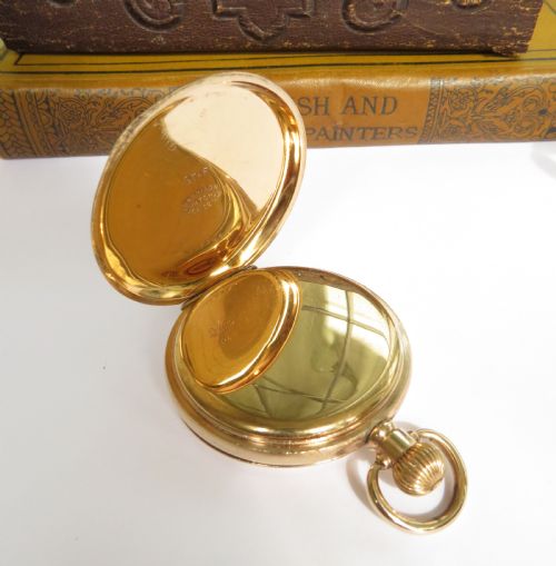 fig 2. Waltham full hunter pocket watch, 1918