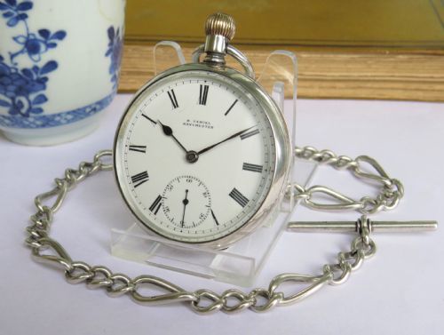 Antique Silver Errington Pocket Watch for H Samuel