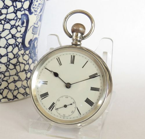 Antique English Silver Pocket Watch, 1906