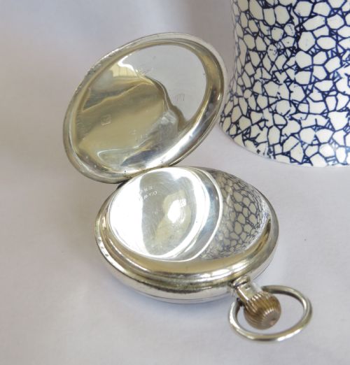 fig 2. Antique English silver pocket watch, 1906