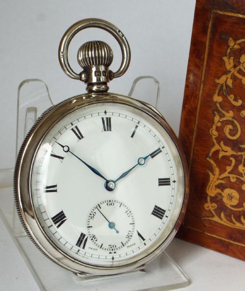 A 1920s Silver Buren Pocket Watch.