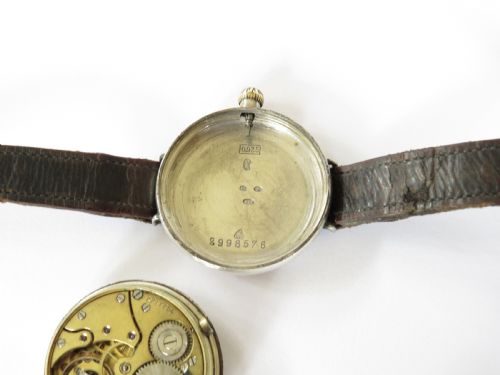 fig 2. Antique silver Zenith Land & Water trench watch