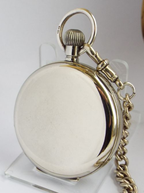 fig 1. A 1930s Cyma pocket watch & albert for J W Benson.