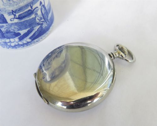 fig 1. Antique Longines pocket watch and chain