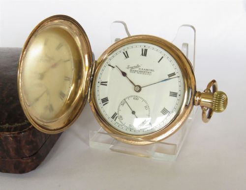 A Boxed “Everite” Full Hunter Pocket Watch from H Samuel.