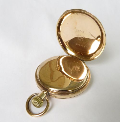 fig 3. A boxed “Everite” full hunter pocket watch from H Samuel.
