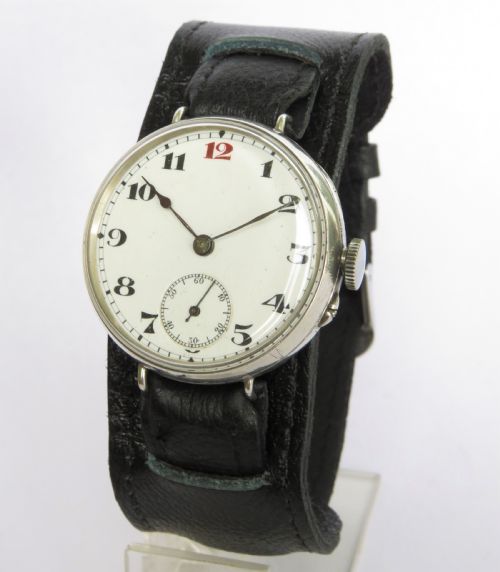 Gents Silver Trench Watch, C1910s
