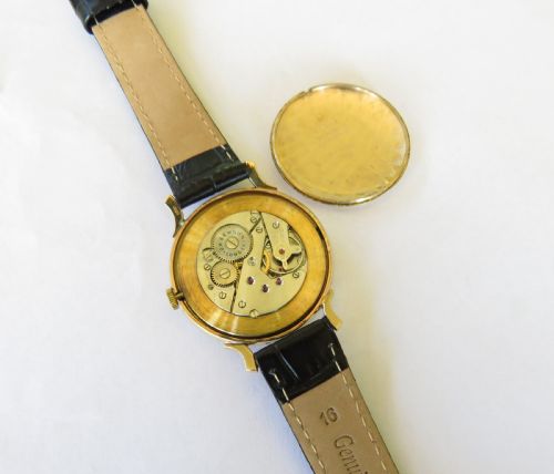 fig 2. Gents 9ct wrist watch from J W Benson, 1958