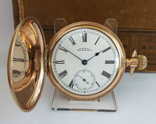 Antique 1898 Waltham Full Hunter Pocket Watch.