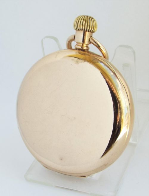 fig 2. Antique 1898 Waltham full hunter pocket watch.